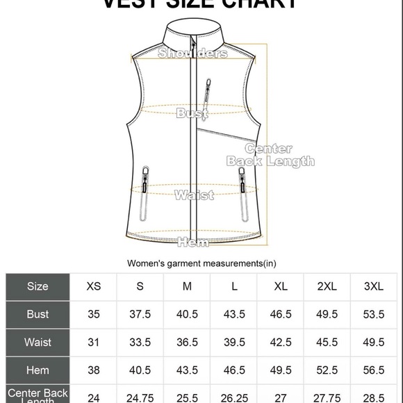 Women's Windproof Vest Outerwear Gray 6 Pockets & Reflective Design Size Large - Picture 16 of 16